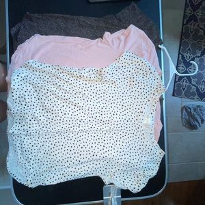 3 short sleeve tops